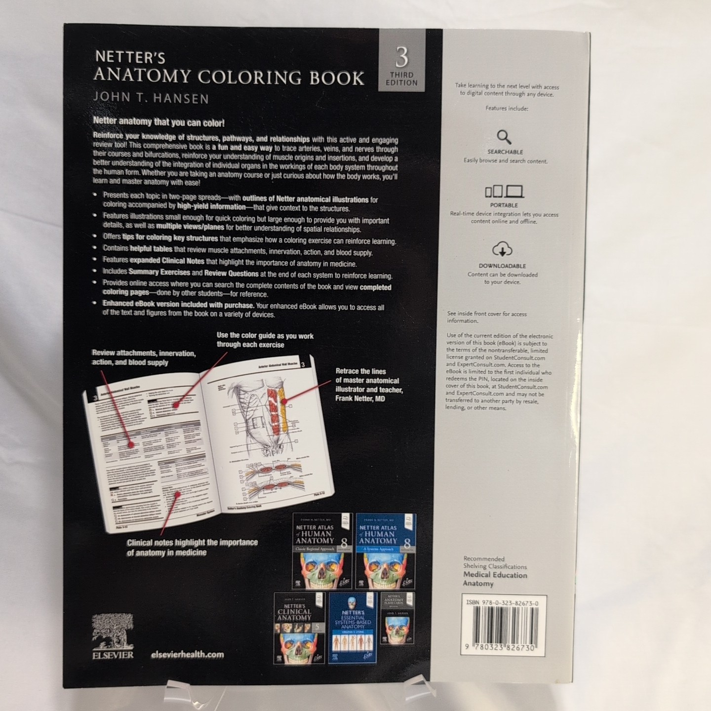 Netters Anatomy Coloring Book (Netter Basic Science) – Paperback – VERY GOOD