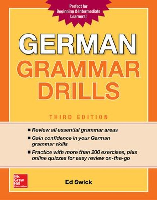 German Grammar Drills, Third Edition Paperback Ed Swick