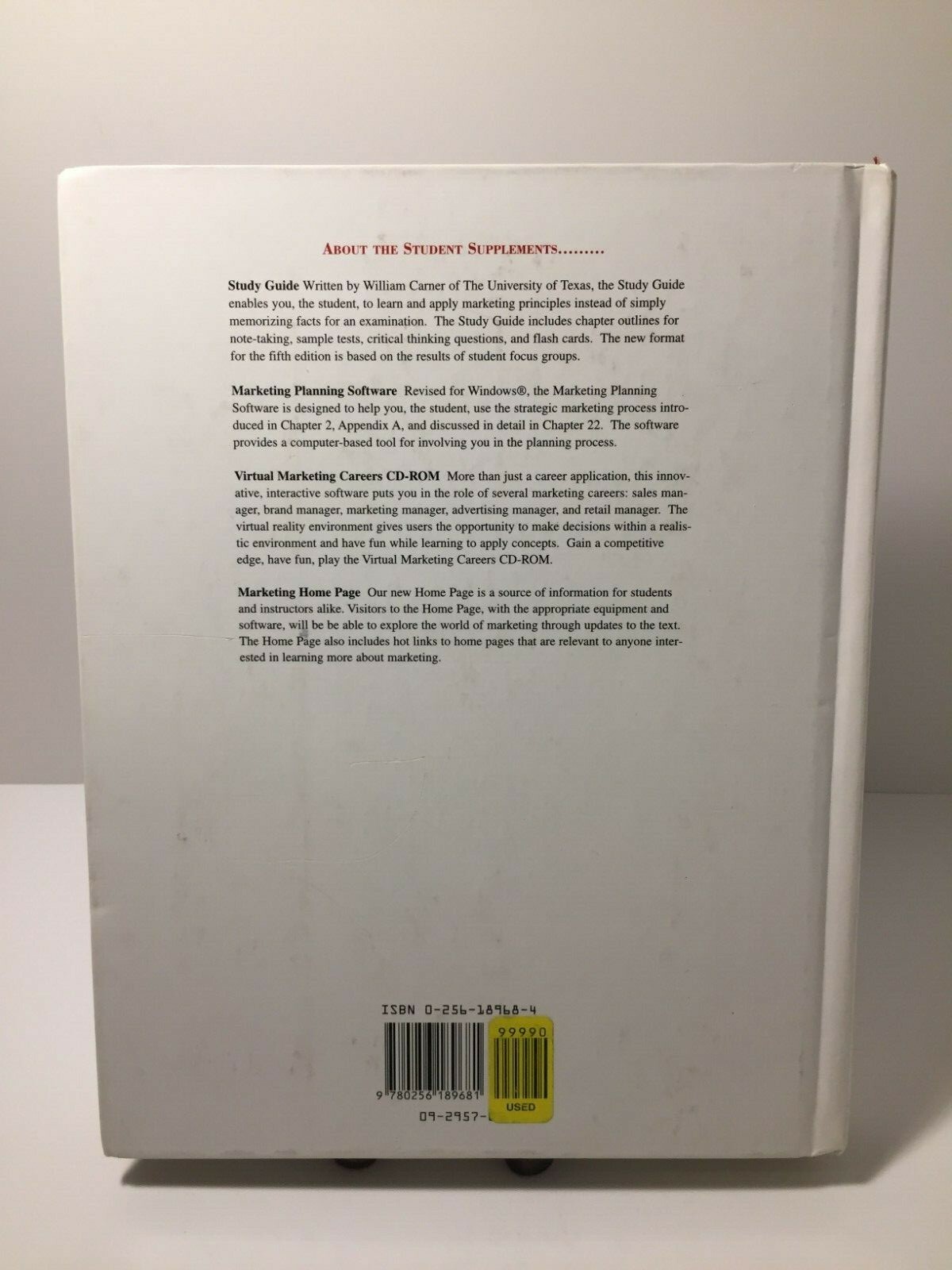 Marketing Fifth Edition Berkowitz Kerin Hartley Rudelius Hardcover