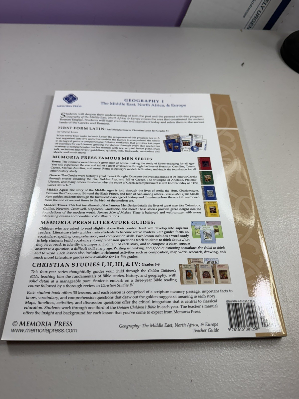 GEOGRAPHY I, TEACHER GUIDE (MIDDLE EAST, EUROPE, AND NORTH By Laura Bateman