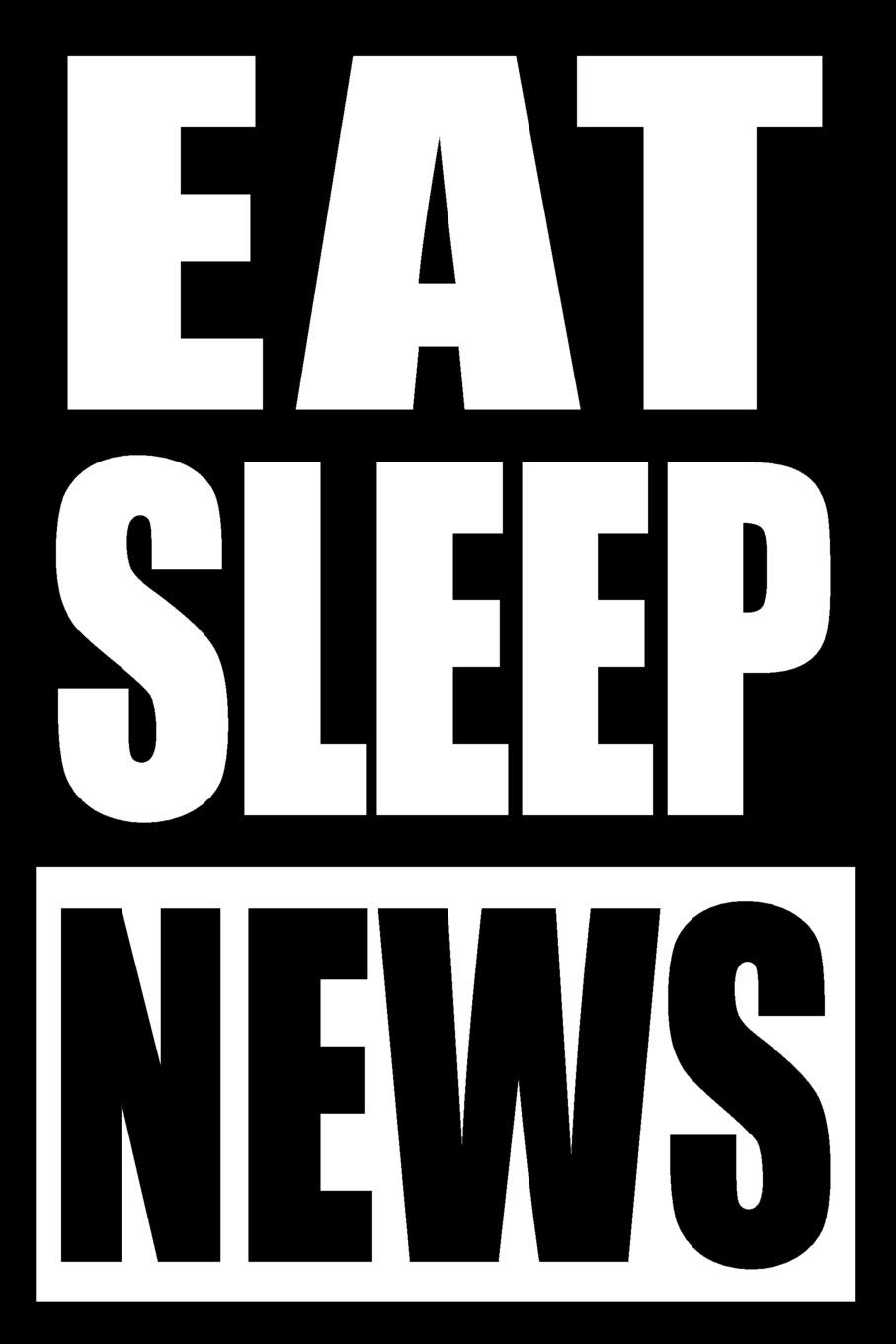 Eat Sleep News | Notebook for a Journalist, Blank Lined Journal: