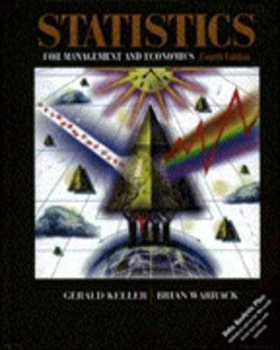 Statistics for Management – Hardcover, by Keller Gerald; Warrack – Acceptable