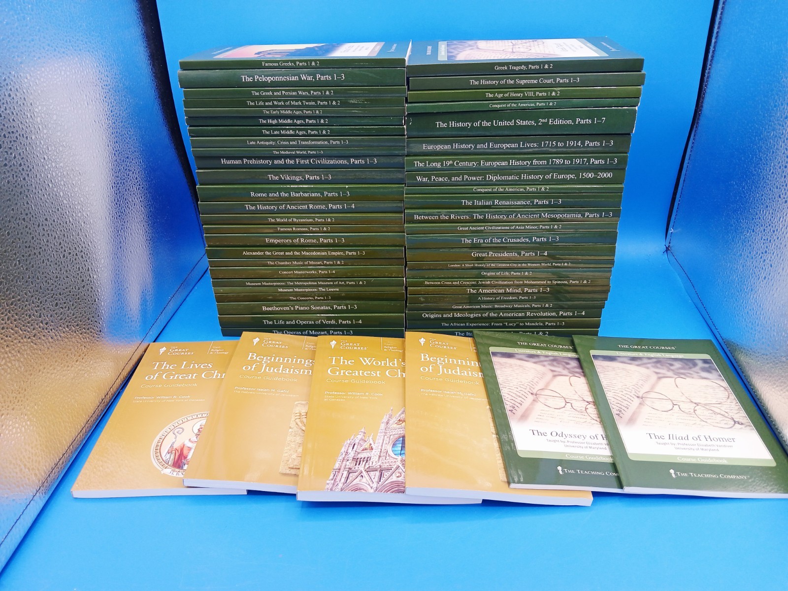 THE GREAT COURSES 54-Book Lot Mixed With History, Music, Christian ETC