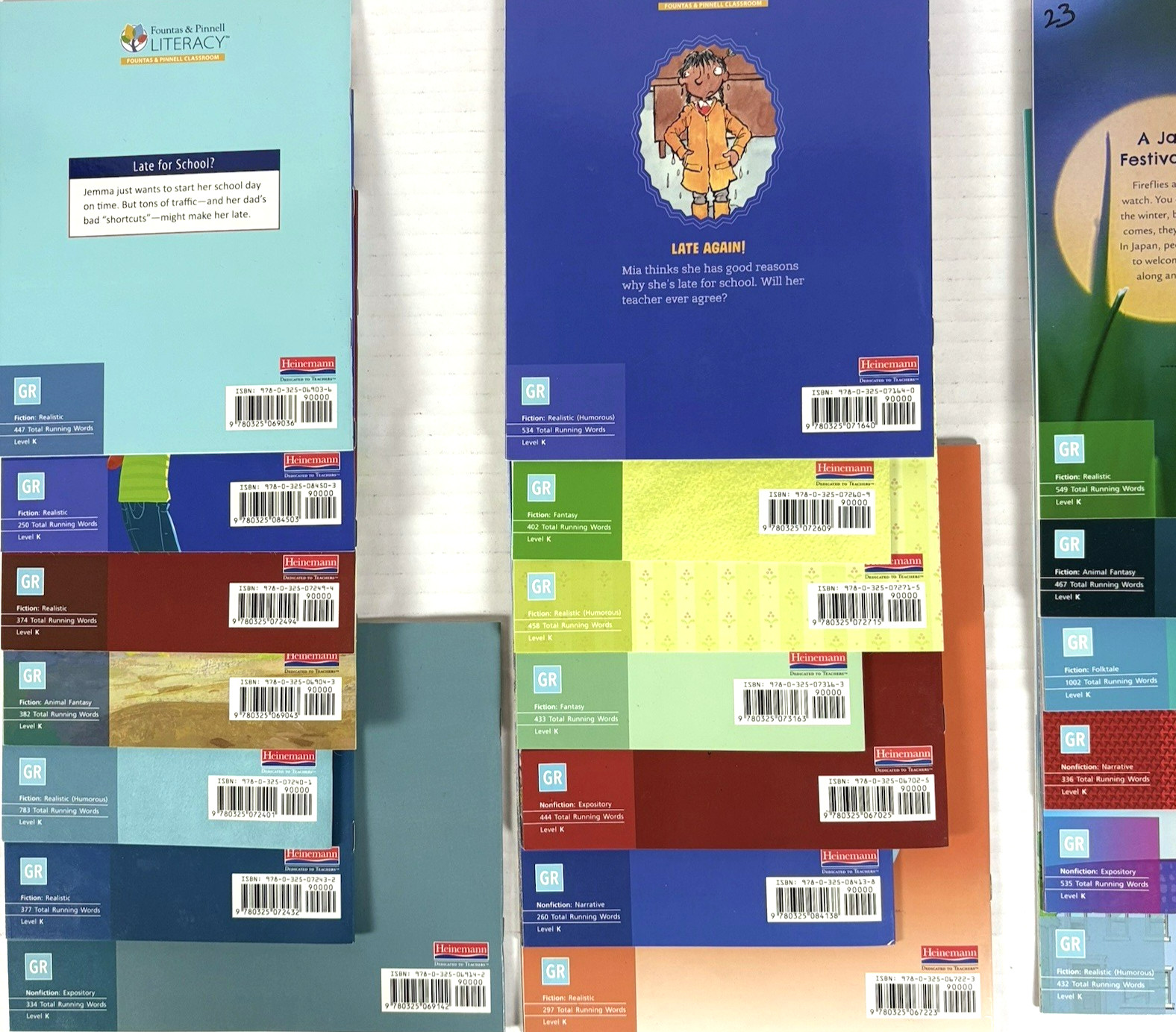 FOUNTAS & PINNELL 3rd Grade Level I-S Guided Readers Complete 200-Book Library
