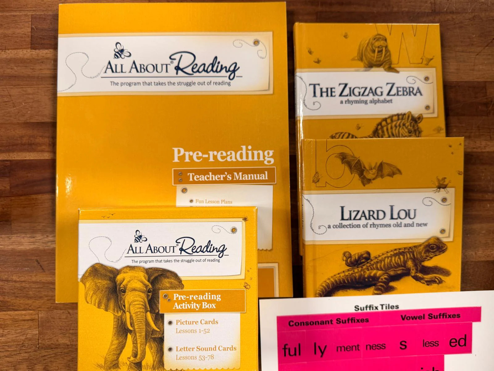 All About Reading Pre-Reading SET – TM, Vol. 1-2 Rdrs, Cards