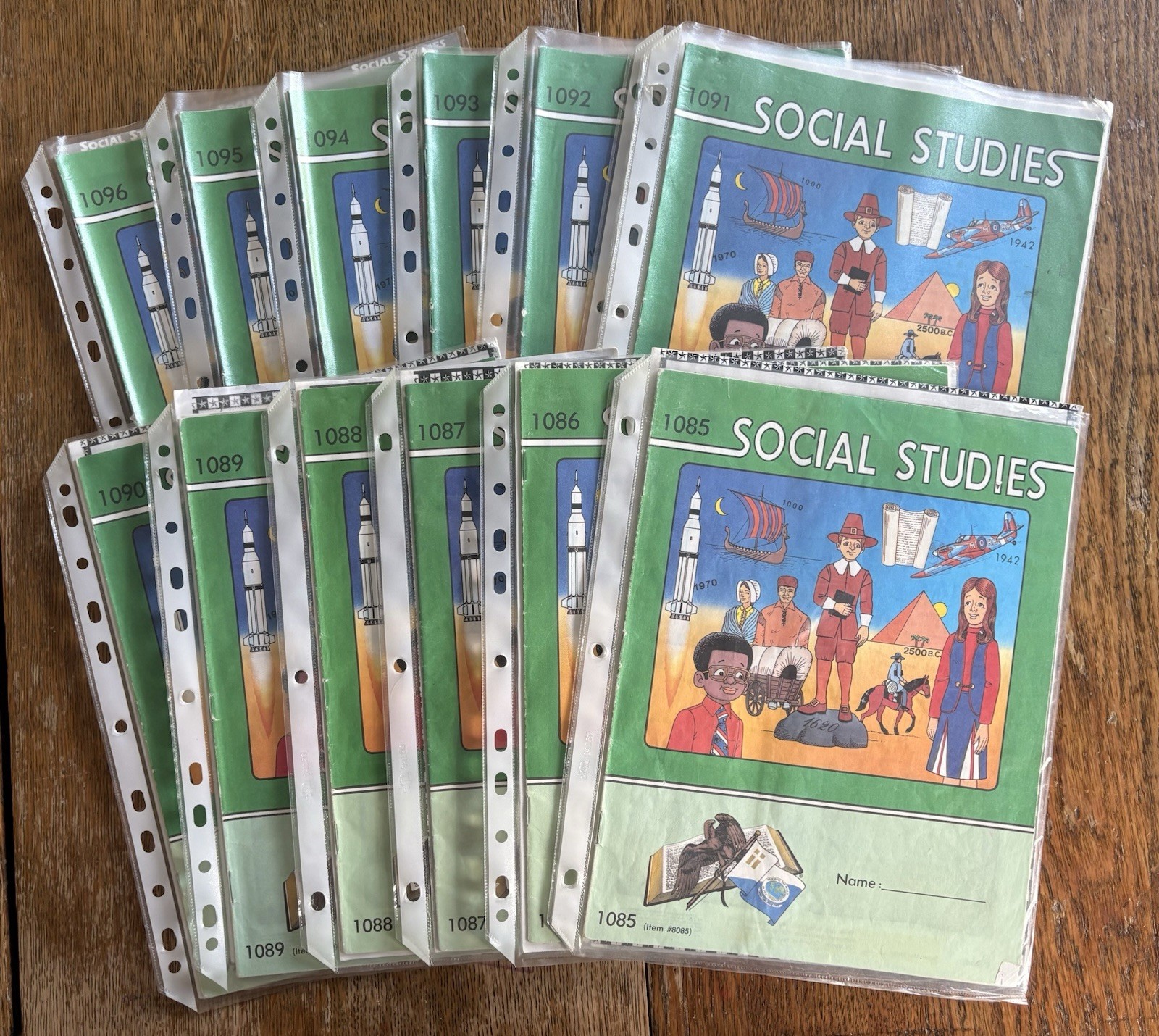 ACE PACES 8th Grade Social Studies workbooks 1085-1096 Test & Test Key