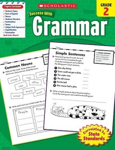 Scholastic Success With Grammar, Grade 2 – Paperback By Scholastic – VERY GOOD