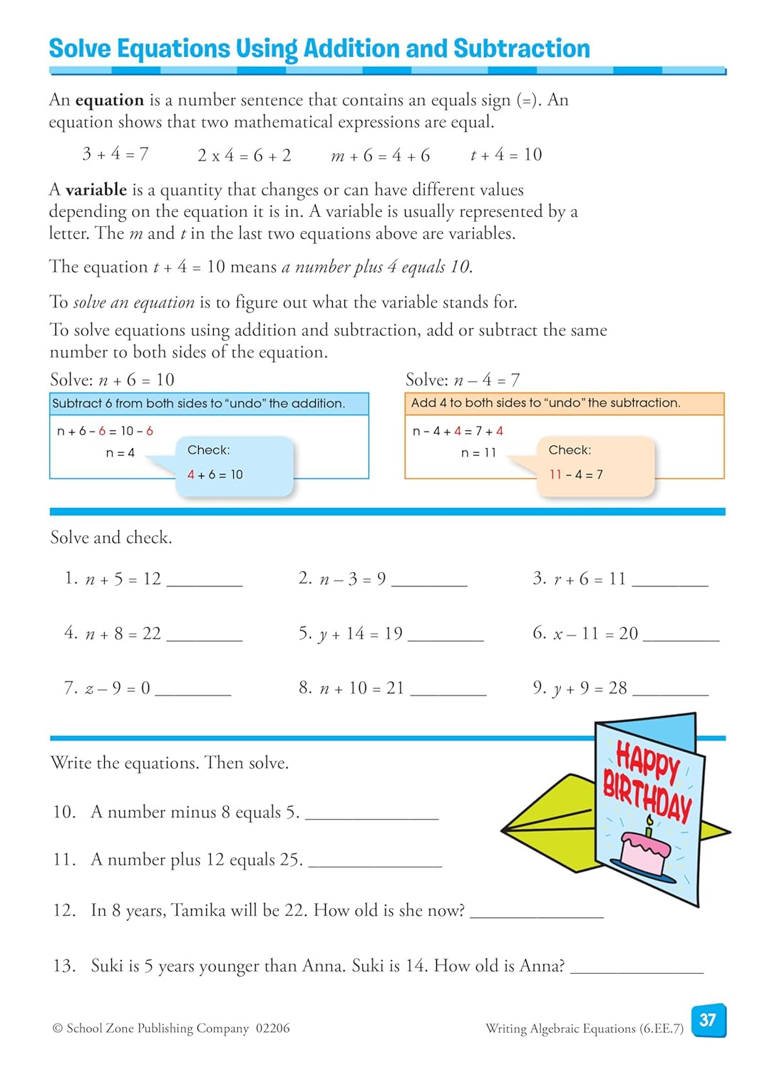 School Zone Math Basics 6 Workbook: 64 Pages, 6Th Grade, Powers & Exponents, Ord
