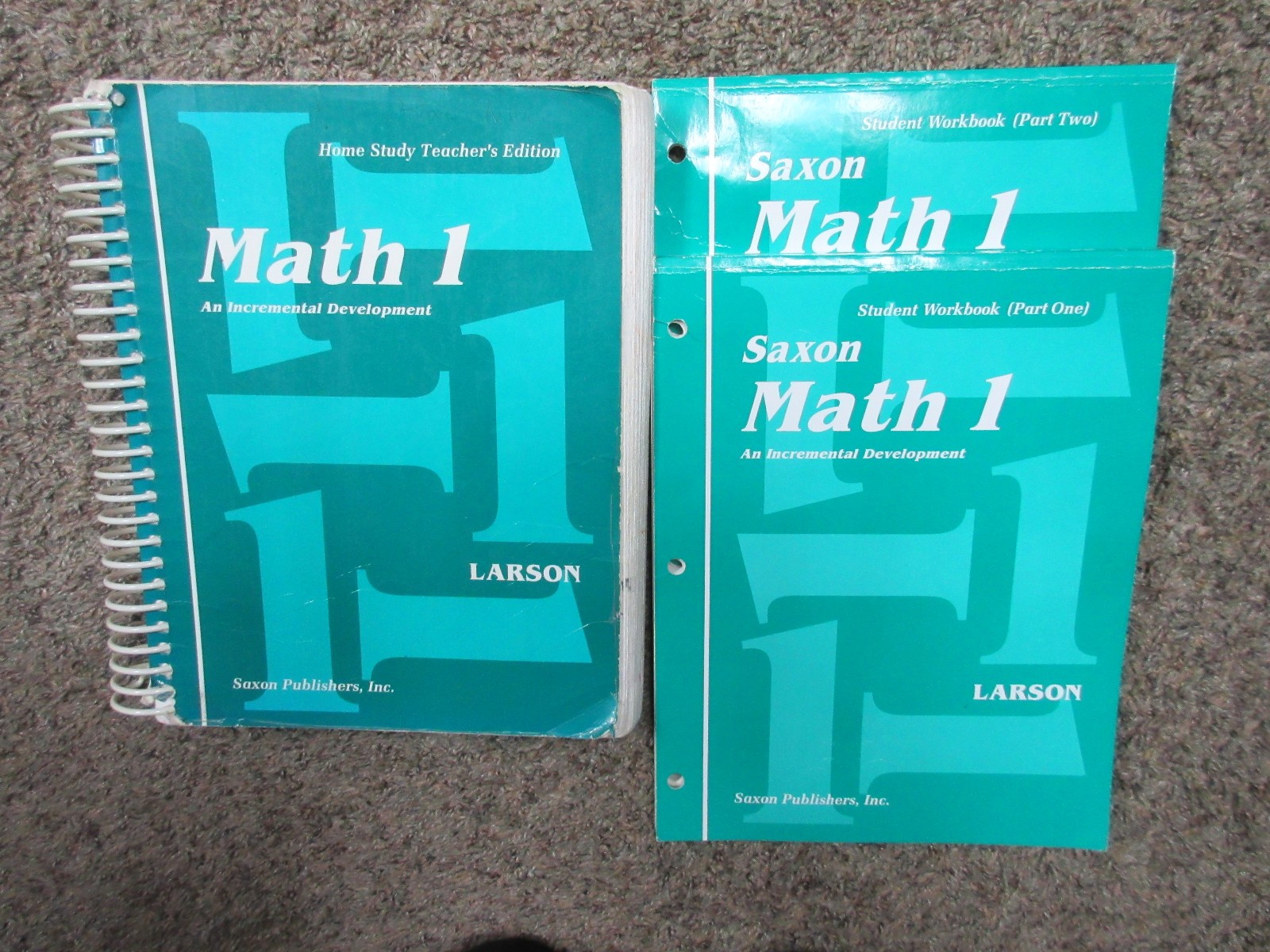 Saxon Math 1 Home Teacher’s Edition w/partially used Workbooks