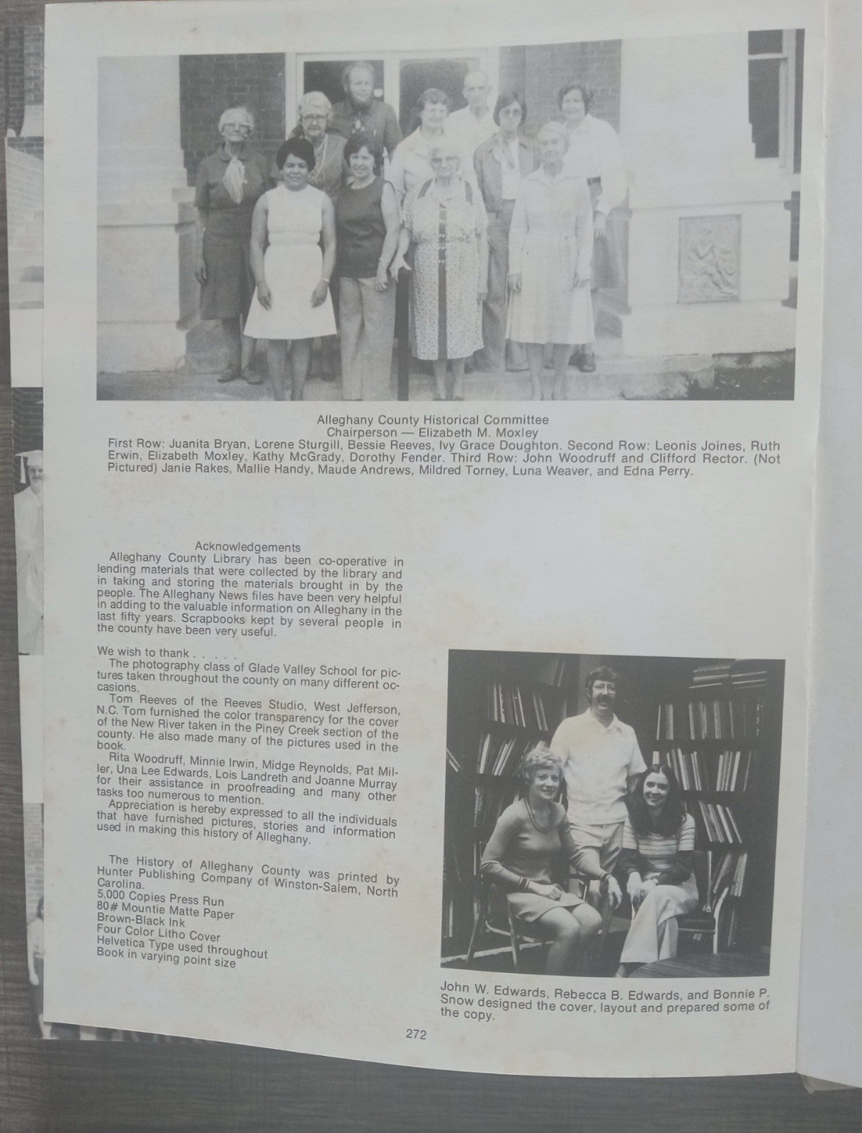 HISTORY OF ALLEGHANY COUNTY NC 1859 – 1976 HISTORY BOOK FAMILY GENEALOGY VINTAGE