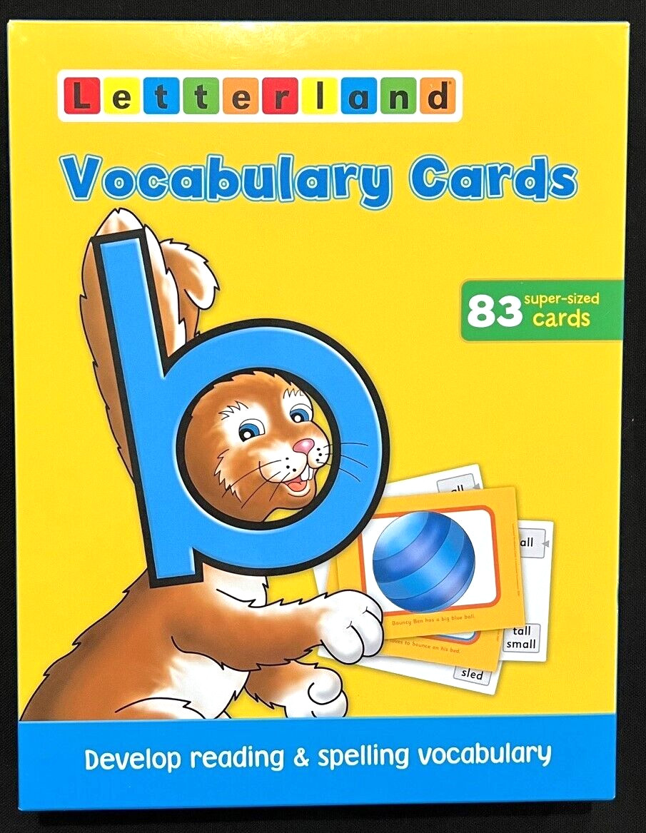 LETTERLAND – VOCABULARY CARDS (83 super-sized cards) (2014)