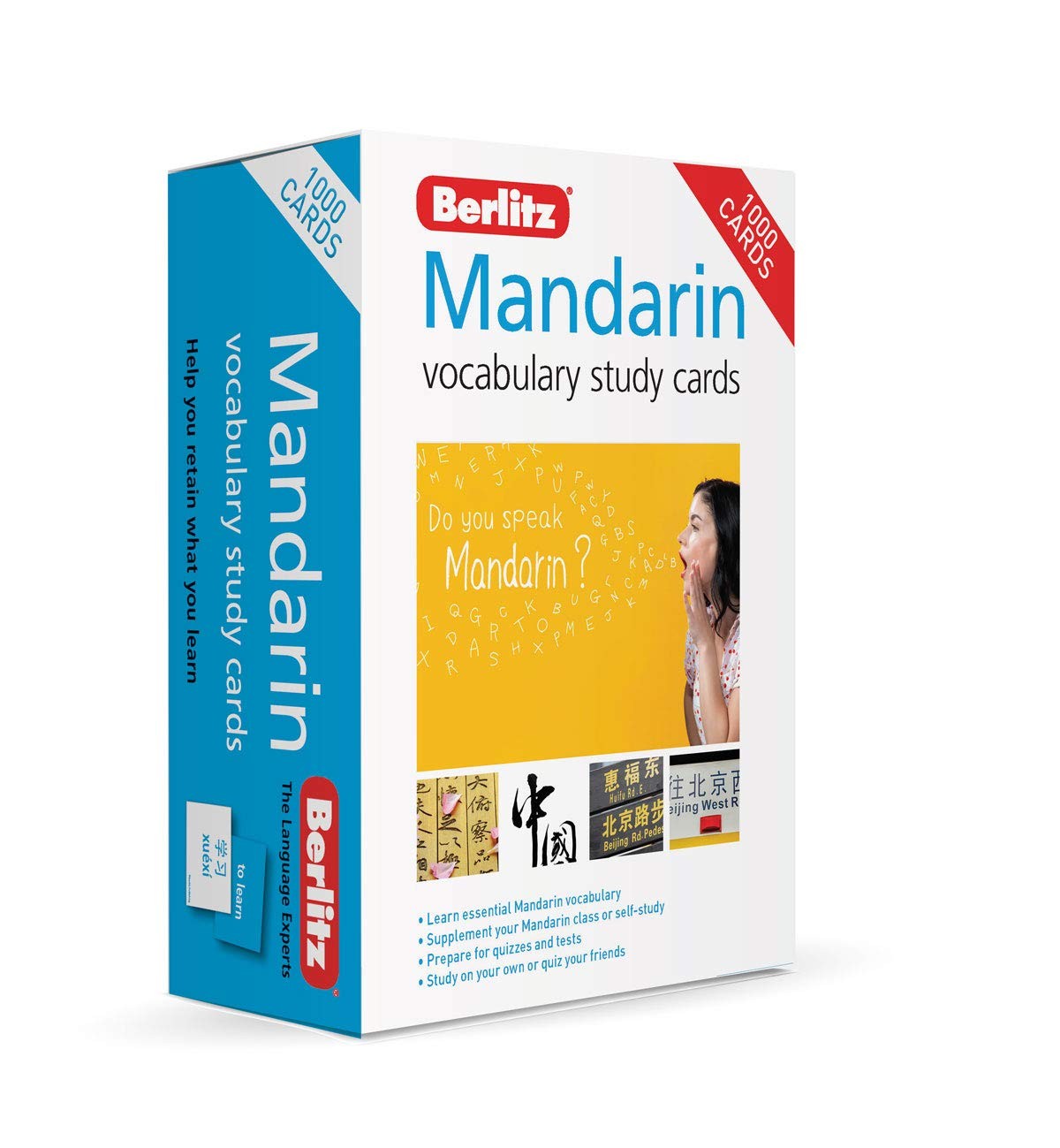 Berlitz Vocabulary Study Cards Mandarin Language Flash Cards