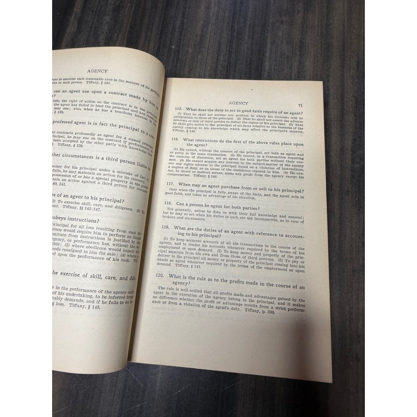Owens Law Quizzer 1933 Sixth Edition West Publishing Co Legal Study Aid