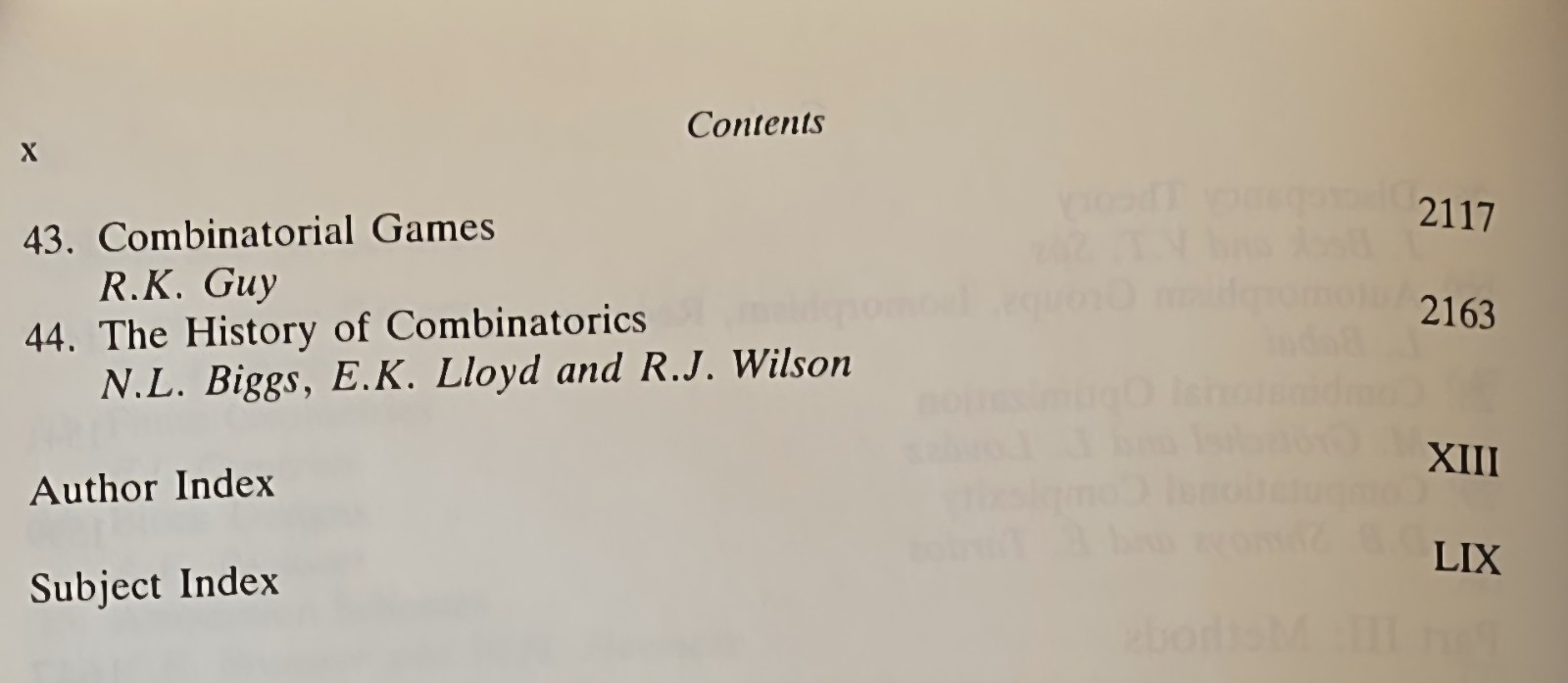 Handbook of Combinatorics: 2-volume set,  paperback, isbn 0262571722