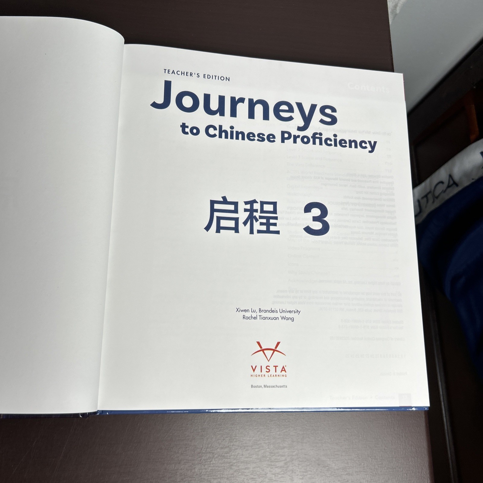 Journeys to Chinese Proficiency 3 Vista Higher Learning Teacher’s Ed 2025 HC NEW