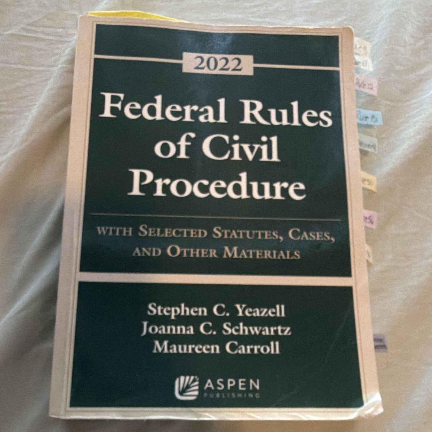 Aspen Publishing Federal Rules of Civil Procedure 2022 PB Yeazell/Schwartz