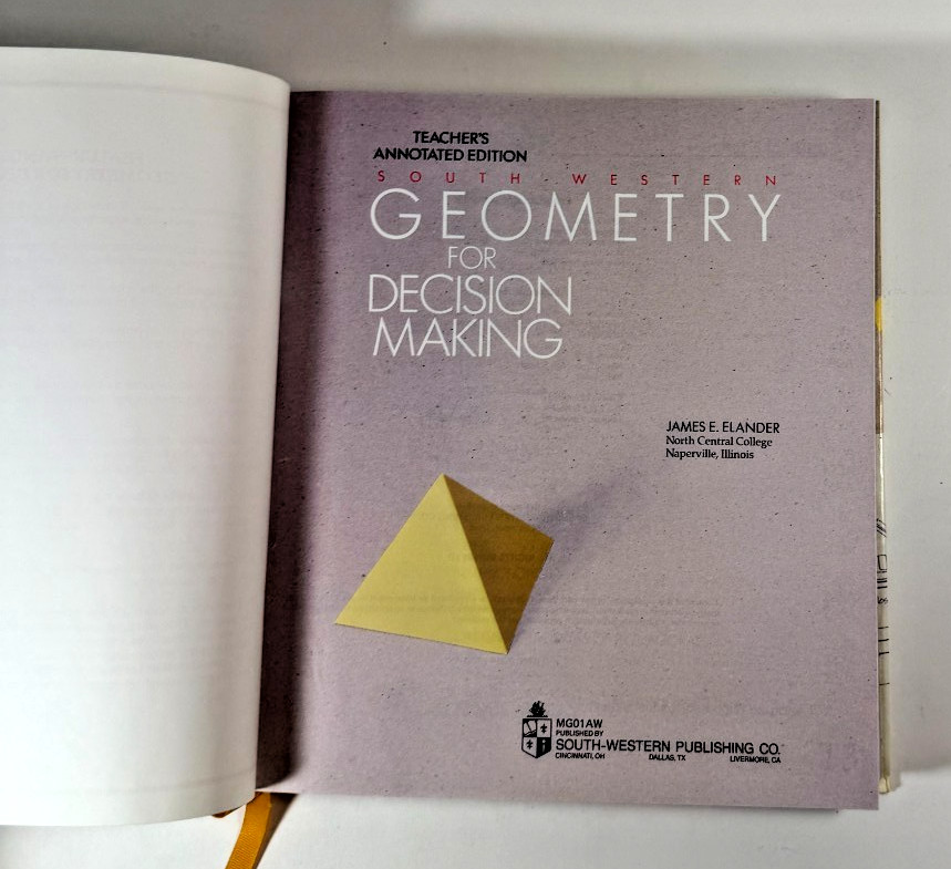 South Western Geometry for Decision Making 1992 Teacher Bundle 0538615737
