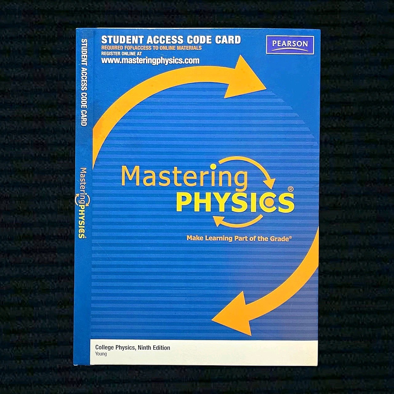Mastering Physics 9th Ed Student Access Code + eText – Pearson (New / Sealed)
