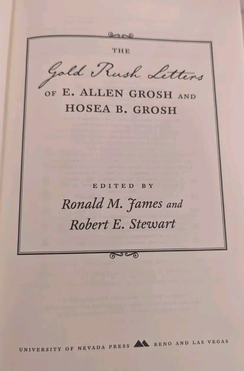 The Gold Rush Letters of E. Allen Grosh and Hosea B. Grosh (Shepperson Series…
