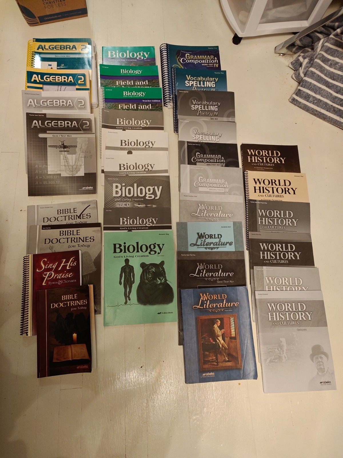 Abeka 10th Grade 10 Huge Lot 33 Books Parent Student Kits Curriculum Set