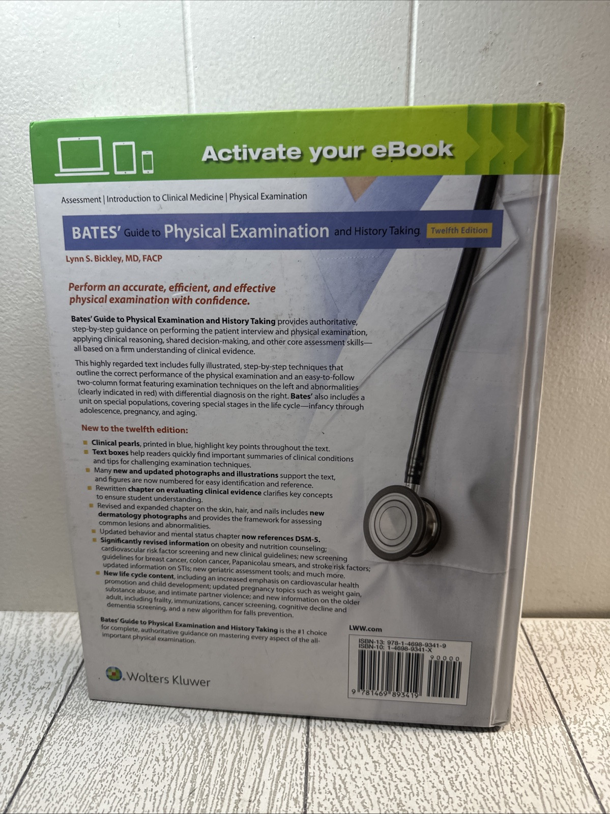 Bates’ Guide to Physical Examination and History Taking by Lynn S. Bickley…