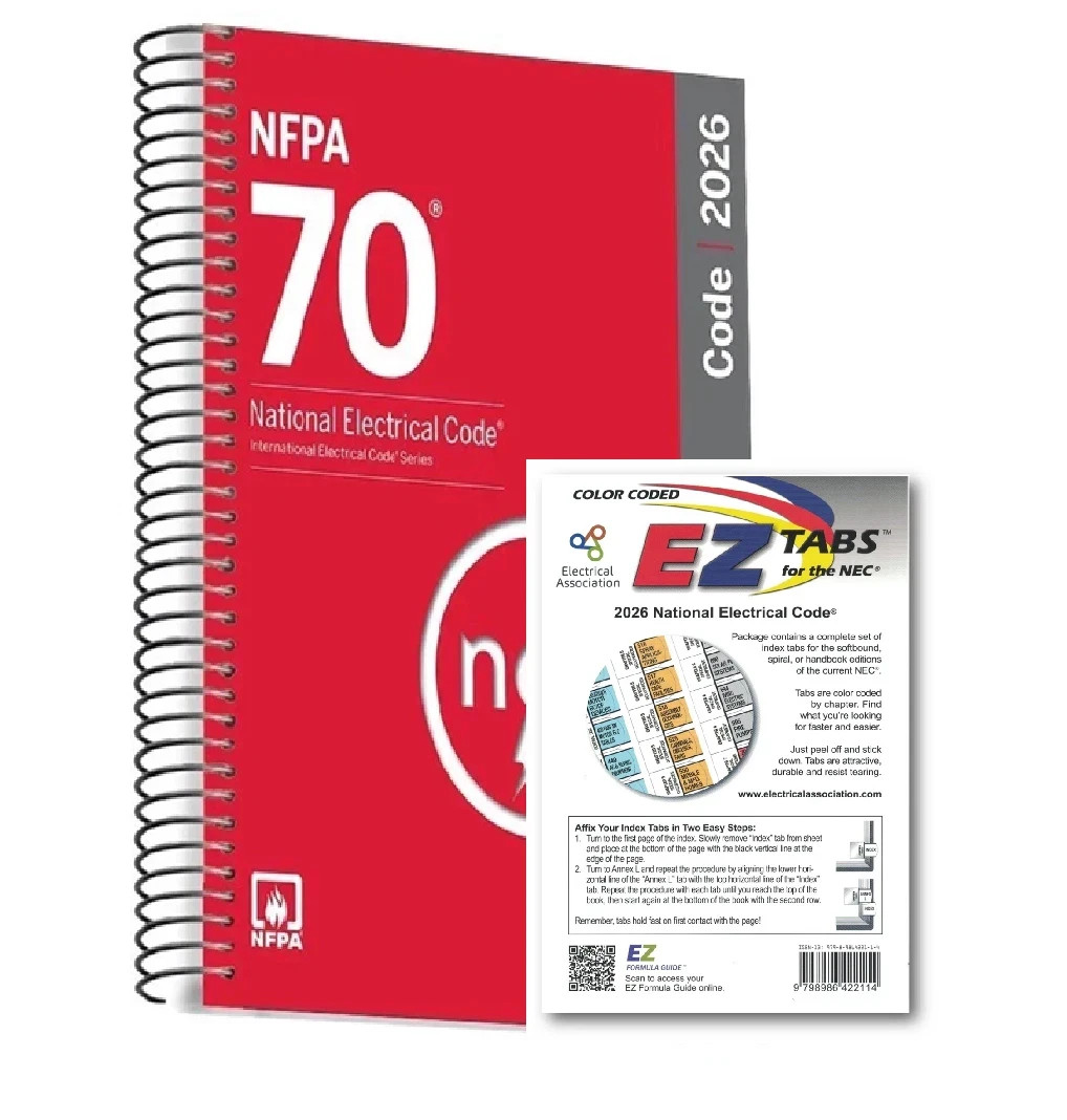 NFPA 70 National Electrical Code 2026 Spiral + EZ tab 2026 USA STOCK