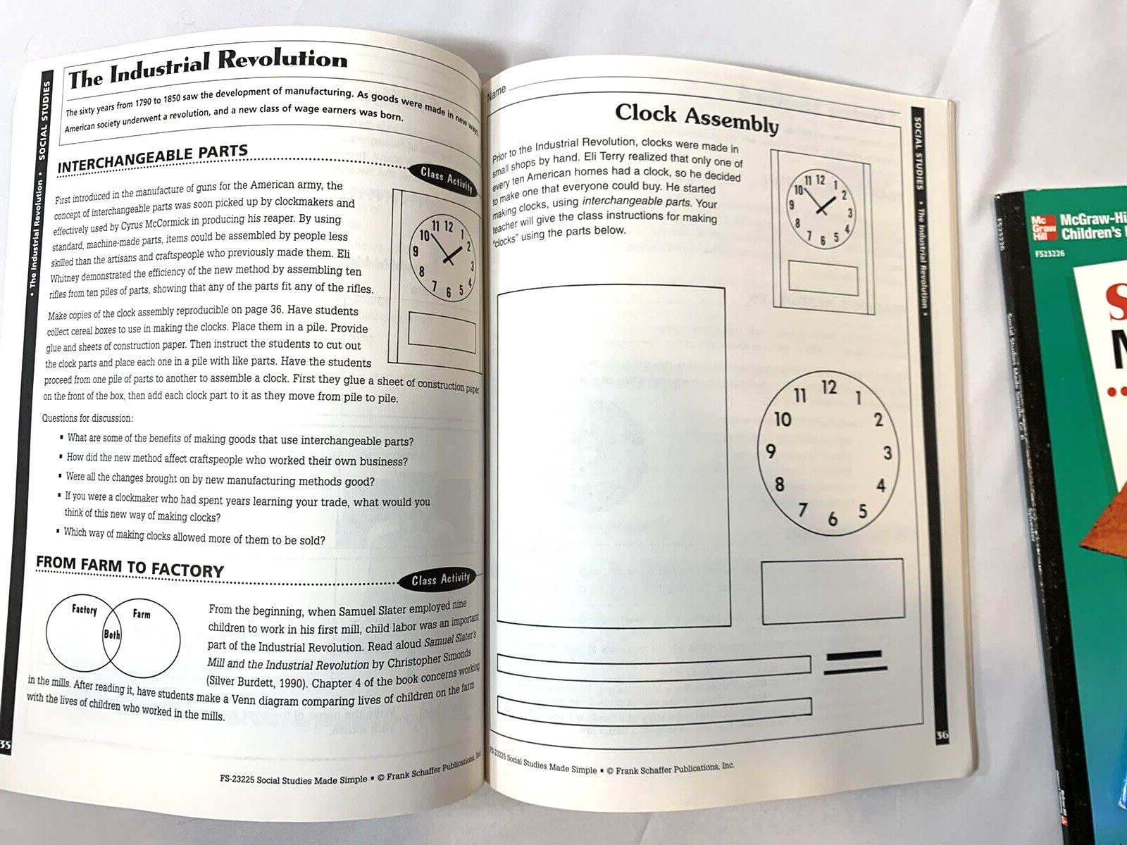 Teacher Curriculum Activity Workbook Social Studies Science Lot of 4 Grades 4-8