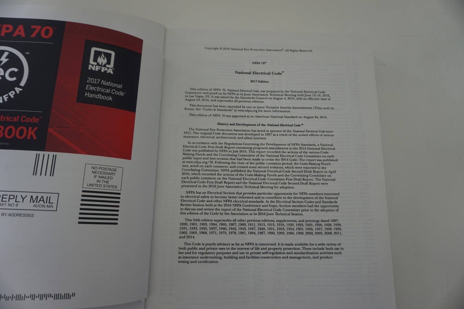 NFPA 70 National Electrical Code NEC 2017 Edition Paperback