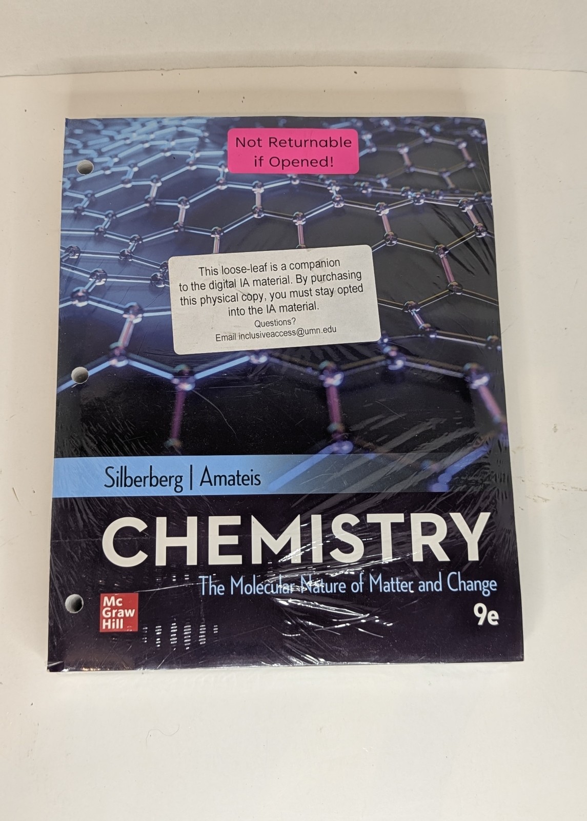 NEW Chemistry The Molecular Nature of Matter & Change 9e by Silberberg Amateis