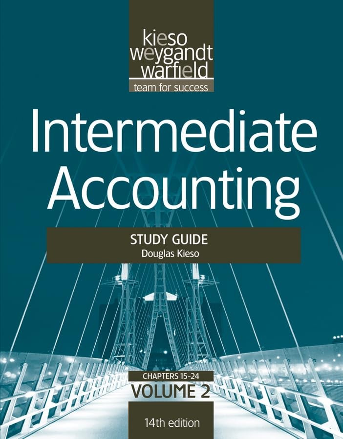 Intermediate Accounting, , Study Guide, Vol. II (Volume 2)