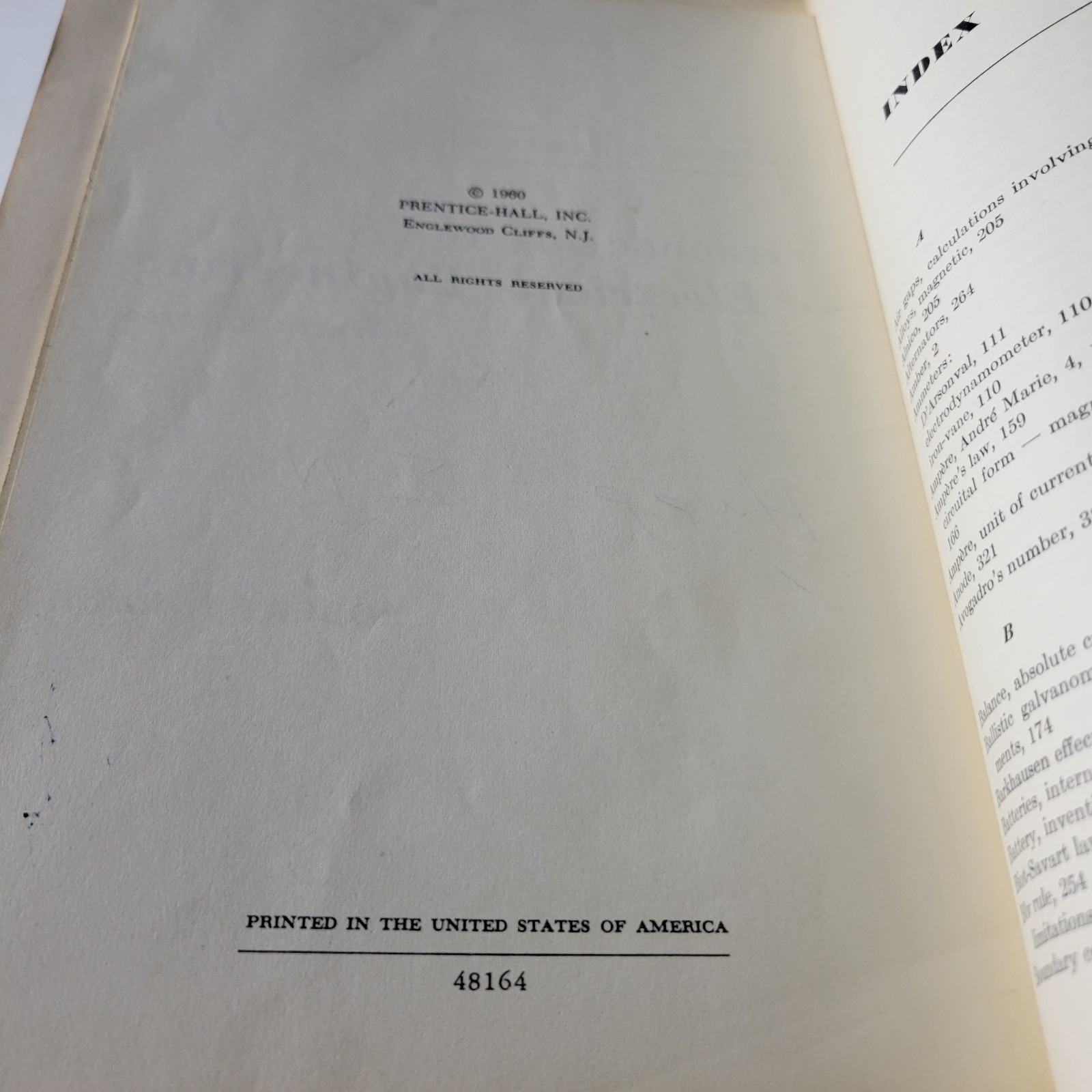 Introduction to Electrical Engineering Science VTG 1960 HC Prentice-Hall 3rd Ed