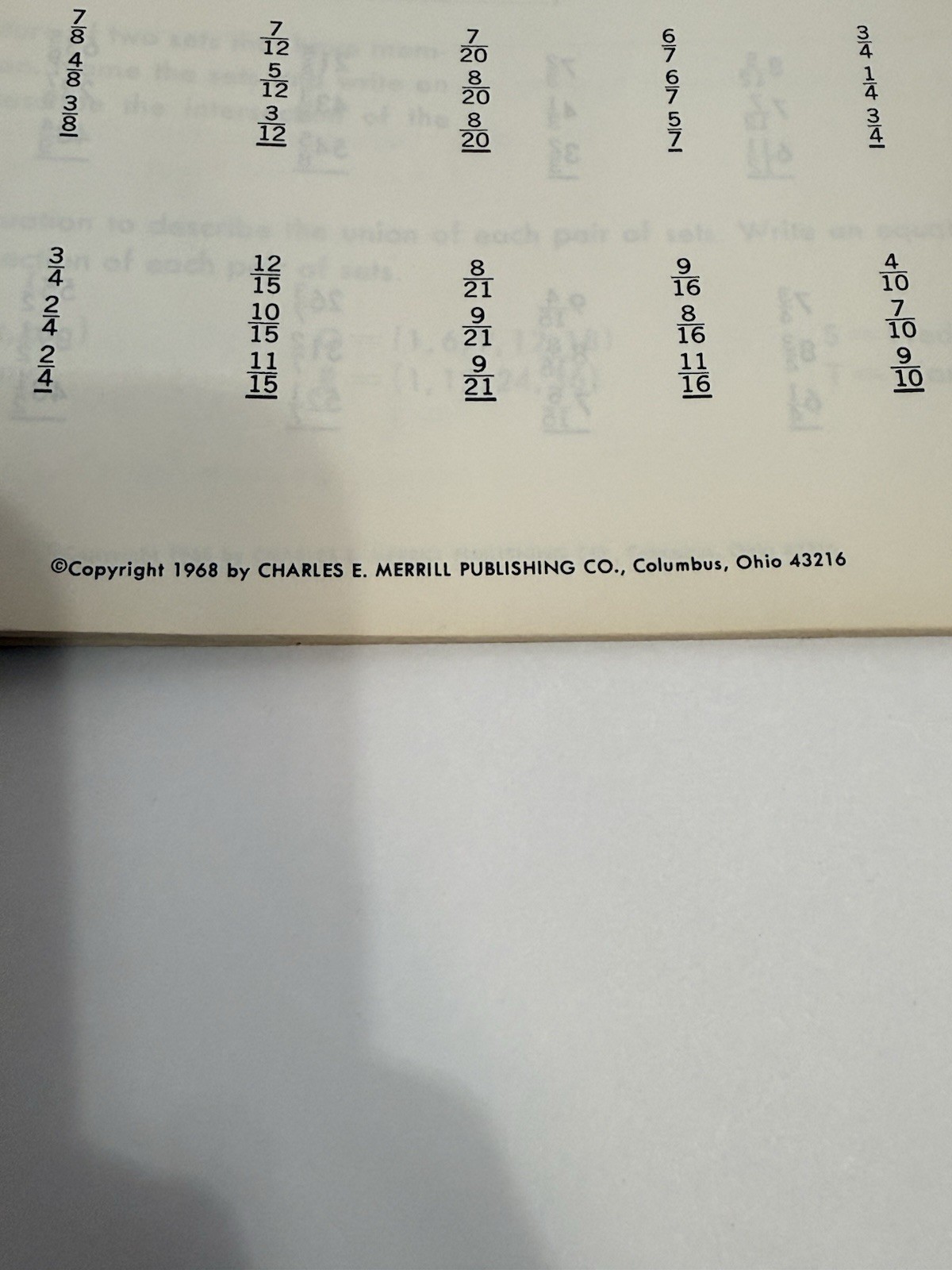 Vintage Merrill Modern Mathematics 5 Book