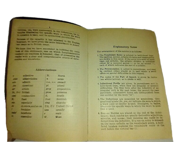 LANGENSHEIDT’S Dictionary Pocket Size The Universal Webster 22nd Edition 1966
