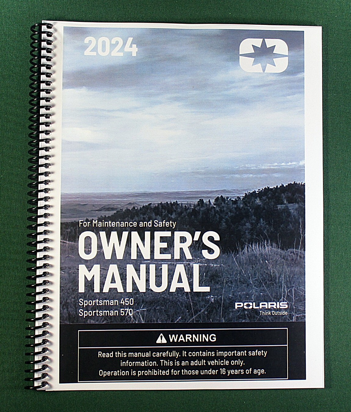 2024 Polaris Sportsman 570 EPS Owner’s Manual: Full Color & Protective Covers!