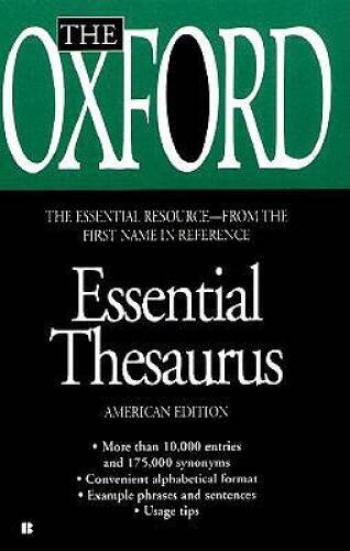 The Oxford Essential Thesaurus – Mass Market Paperback – GOOD