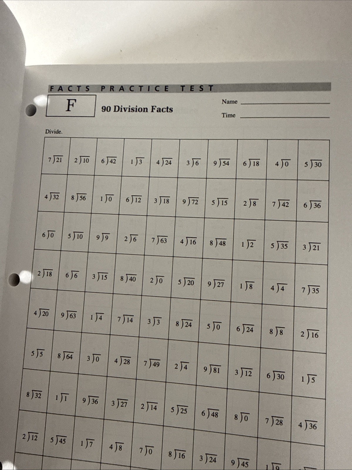 Saxon 7/6 (4th ed) Assessments & CLASSROOM Masters (5 Loose Pages, All Present)
