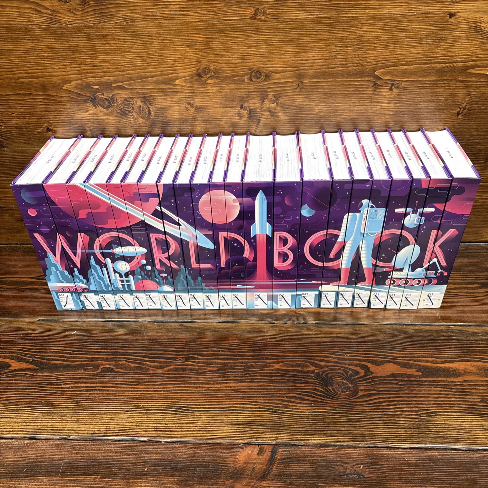 World Book Encyclopedia 2024 Complete 22 Volume Set Ex-Library Space Spinescape
