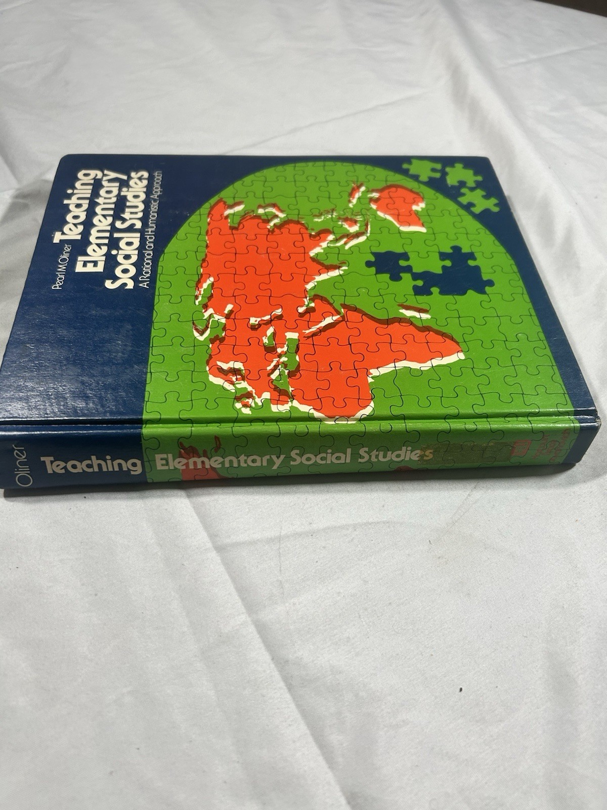 Teaching Elementary Social Studies Oliner HC 1976 Ex Library Textbook