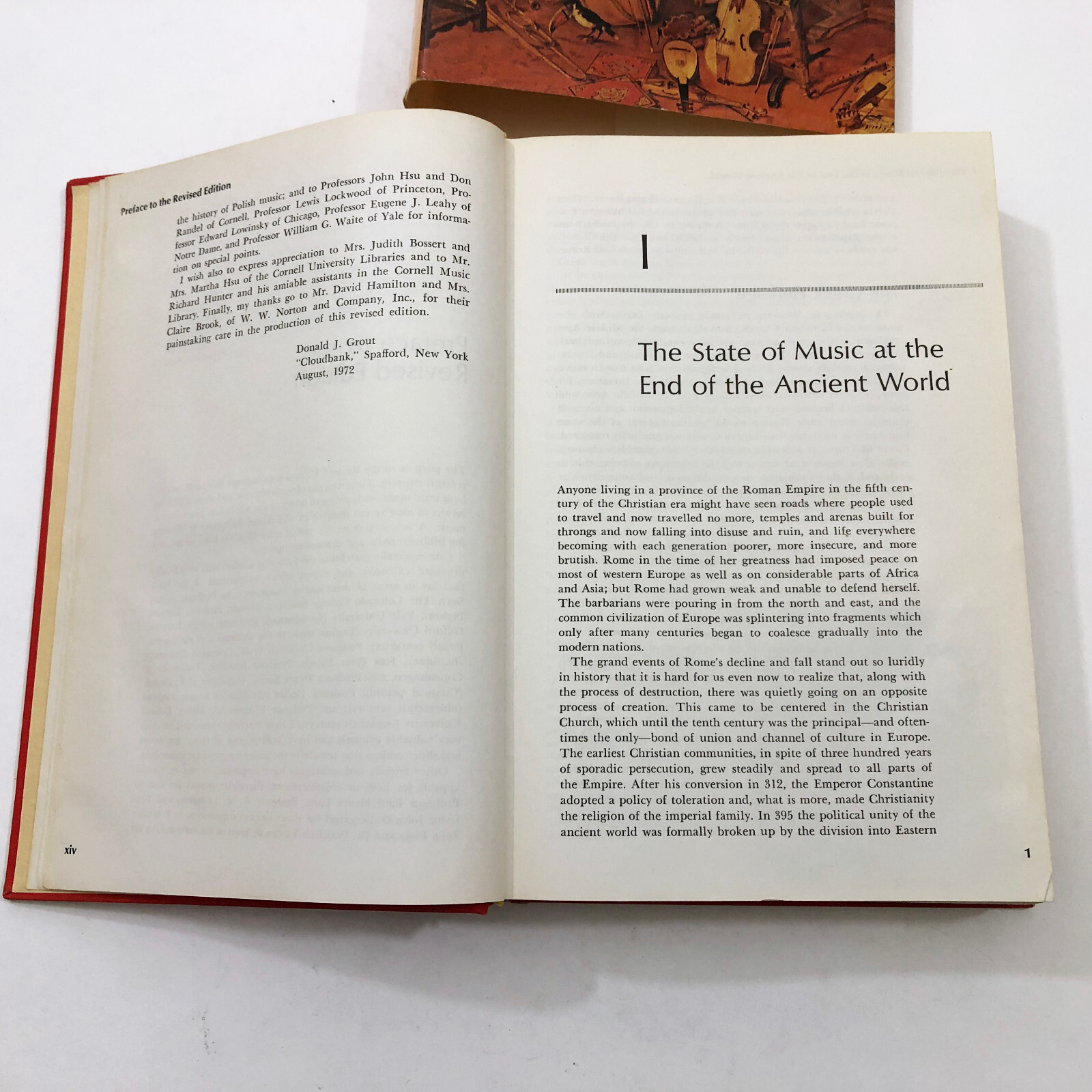 A History of Western Music Donald Jay Grout HBDC Revised Edition 818 pages 1973