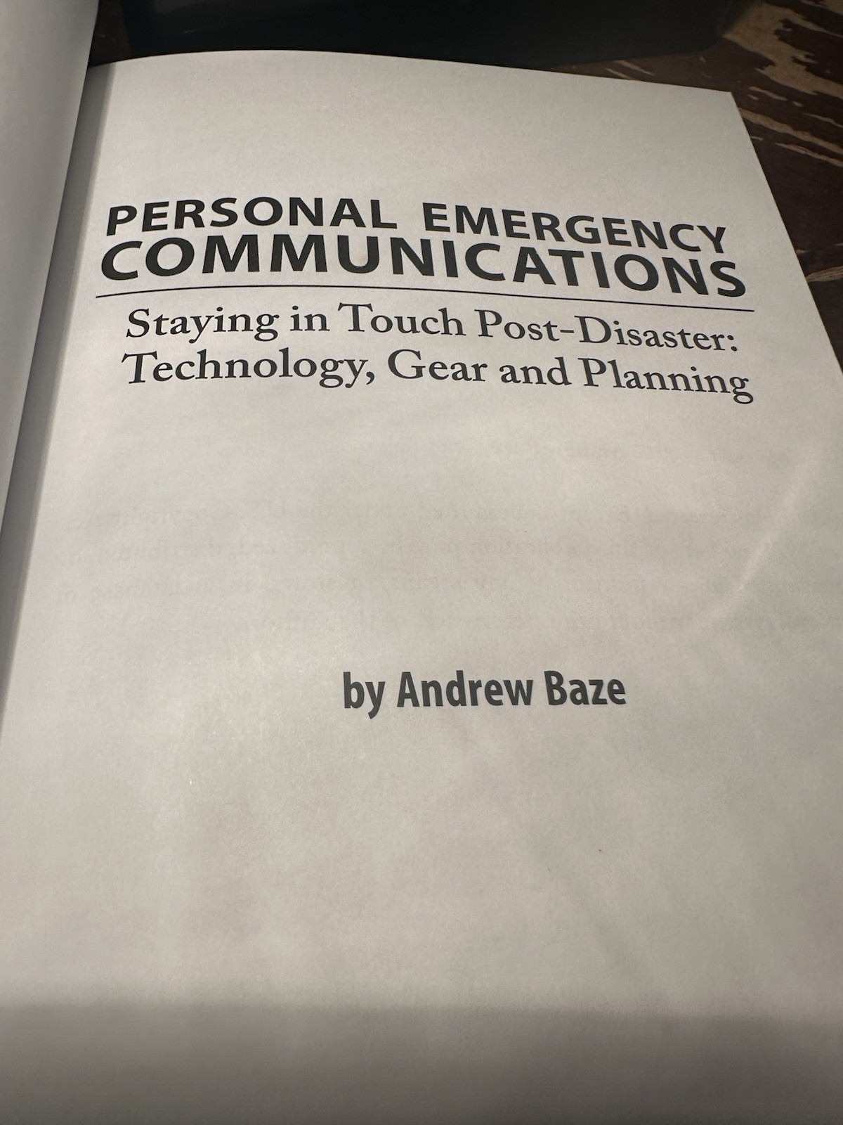 Personal Emergency Communications: Staying in Touch Post-Disaster: Technology…