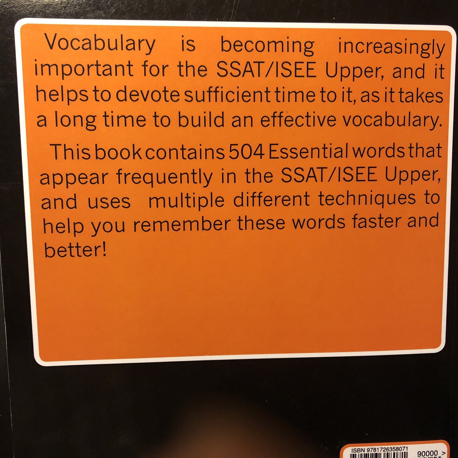 504 Essential Words for SSAT & ISEE (Upper): With Roots/Synonyms/Antonyms/Usage