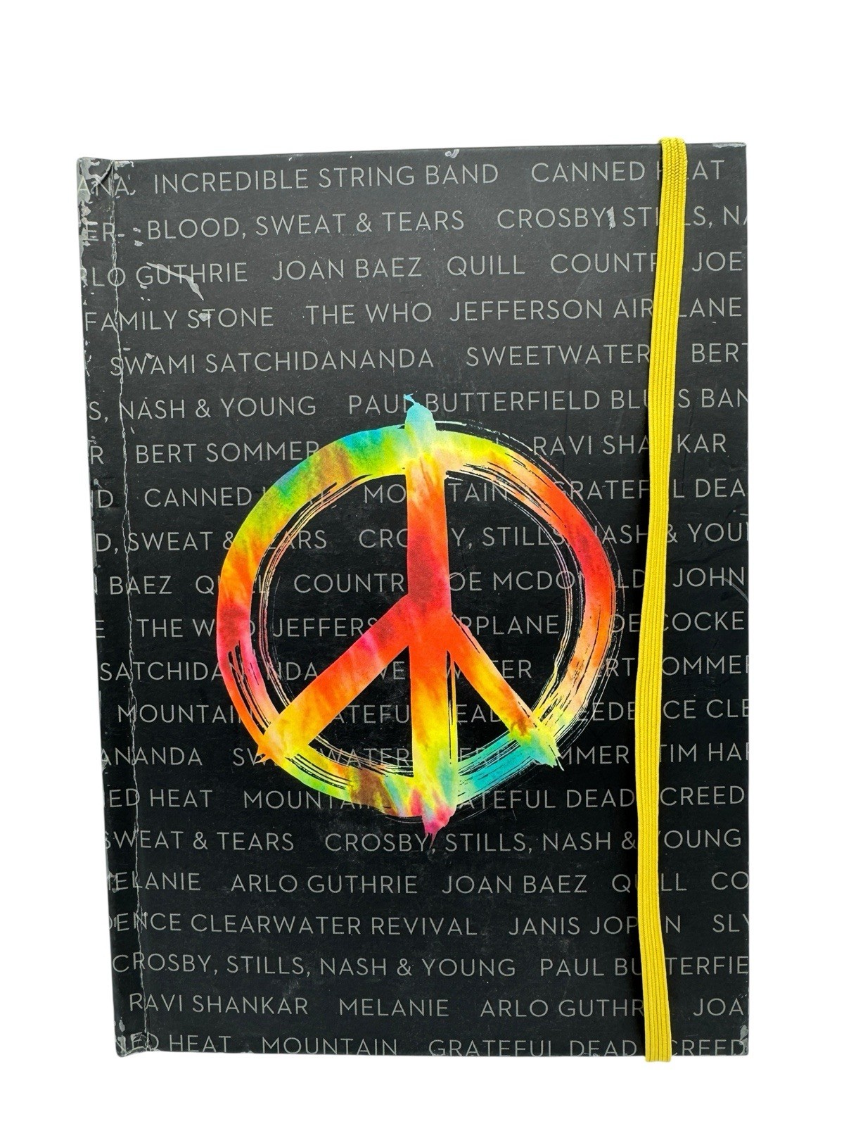 Woodstock Lined Journal Diary Peace Symbol Hard Cover New 192 Pages 8.25″ x 6