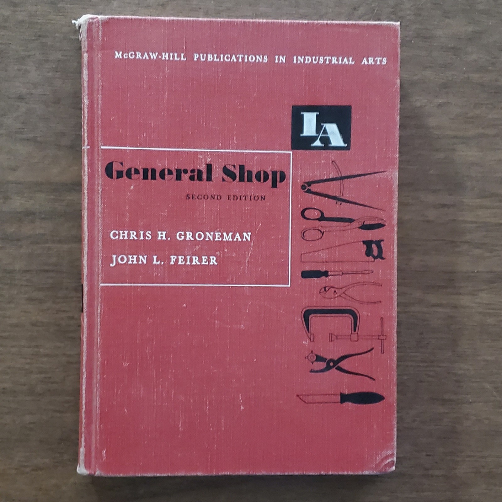 General Shop Industrial Arts textbook 1956 metal leather ceramics electricity