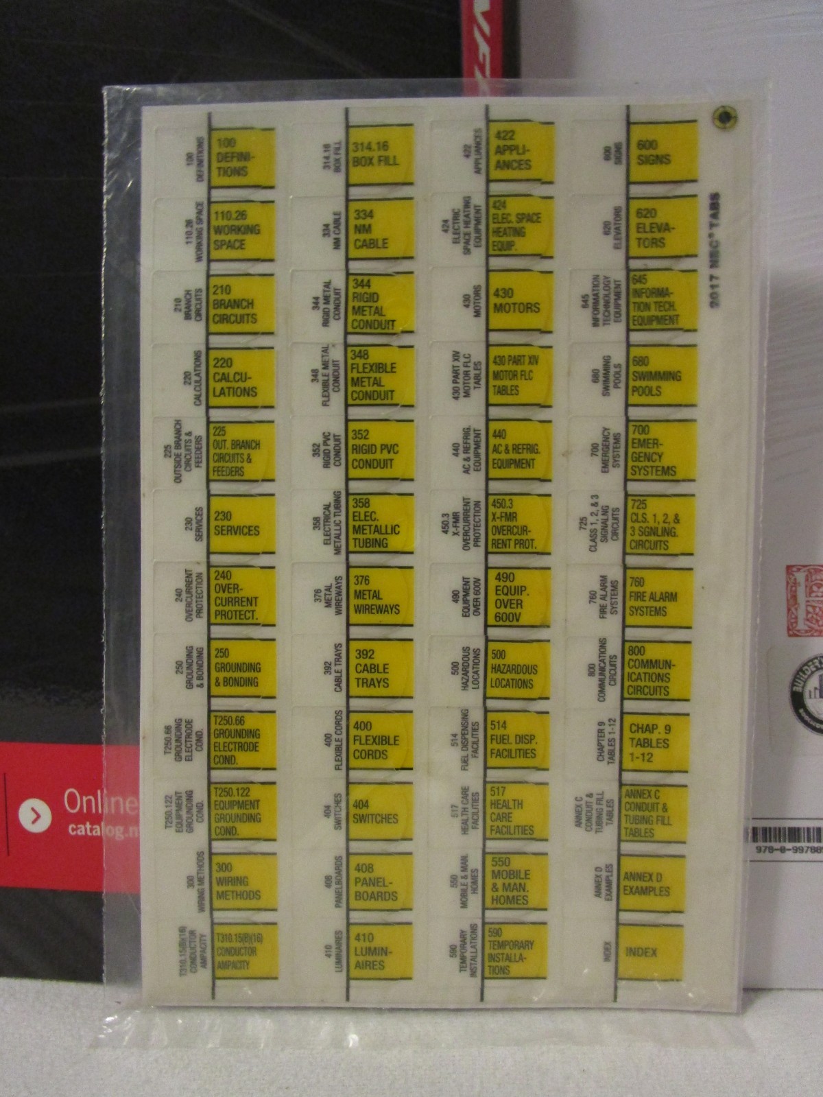 NFPA 70 National Electrical Code (NEC) 2017 Edition with Tabs & Key Word Index