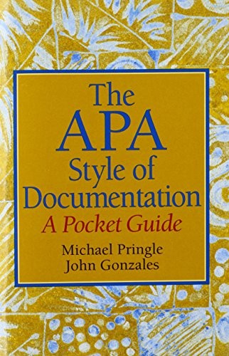 The APA Style of Documentation: A Pocket Guide – Paperback – VERY GOOD