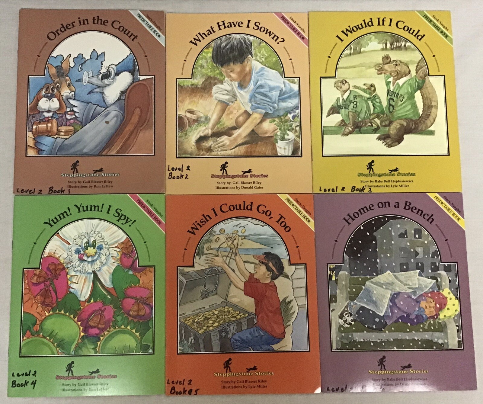 Steck-Vaughn Predictable Book – Set of 6 Books – Level 2 – Steppingstone Stories