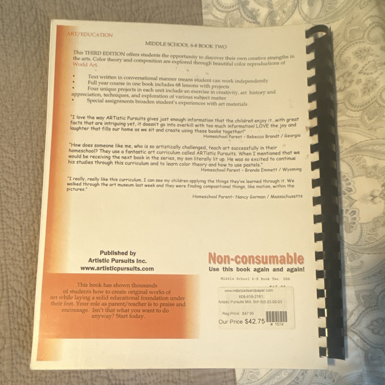 ARTistic Pursuits Middle School 6-8 Book 2 Color & Composition 3rd Exp Spiral