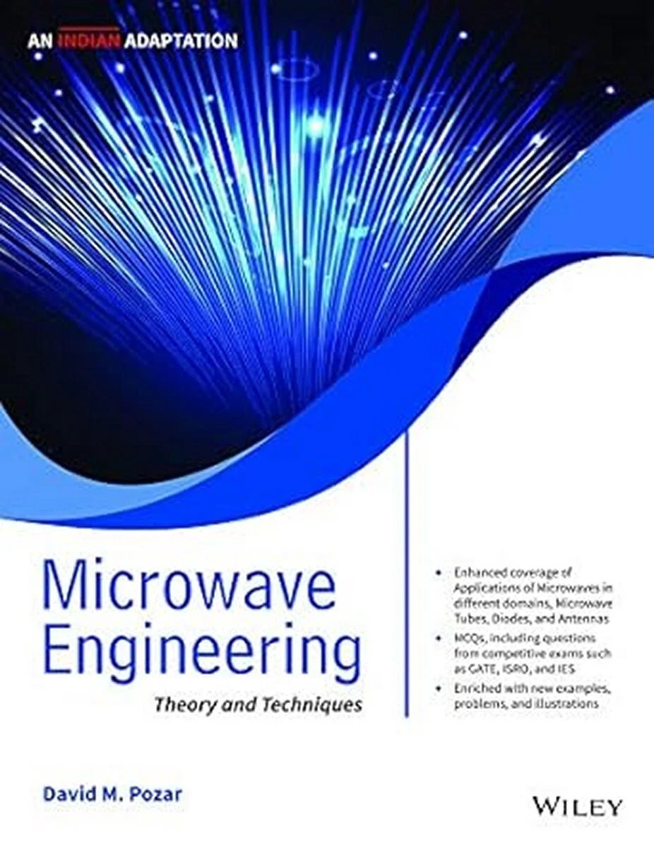 New.Microwave Engineering by David M. Pozar 4th INTL ED 9789388991087