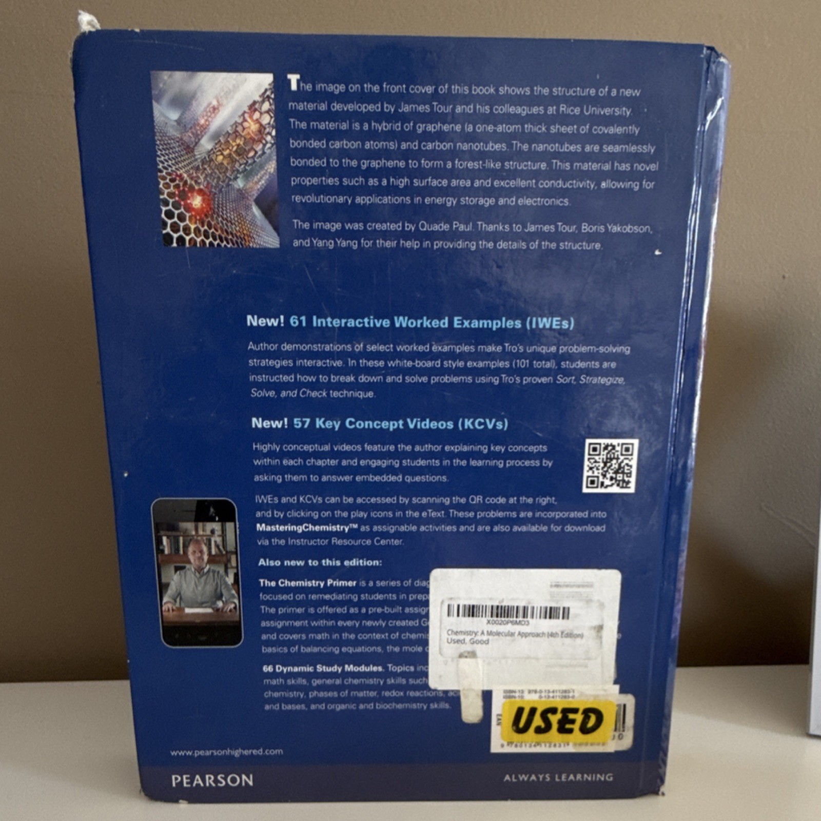 Pearson Chemistry: A Molecular Approach Nivaldo J. Tro Fourth Edition
