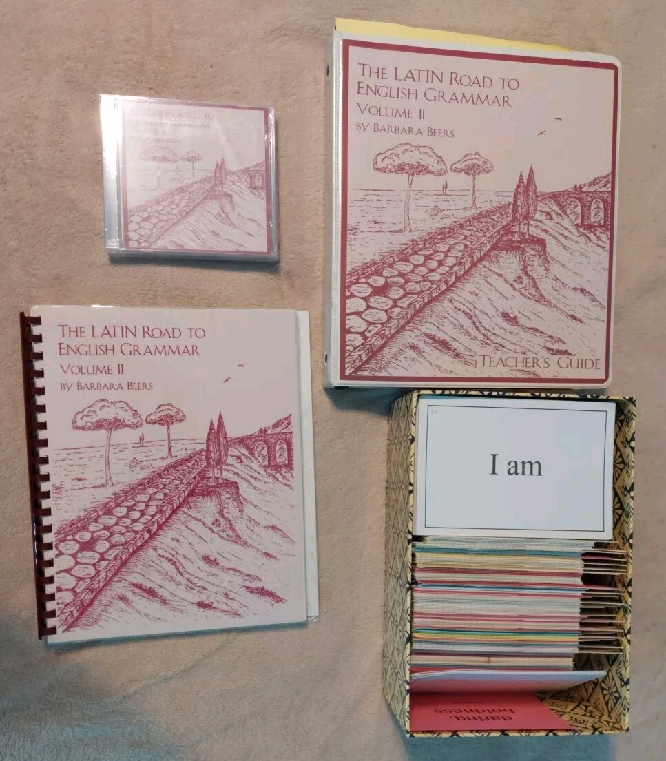 The Latin Road To English Grammar Volume 2 Set Student, Teacher Guide, Cards, CD